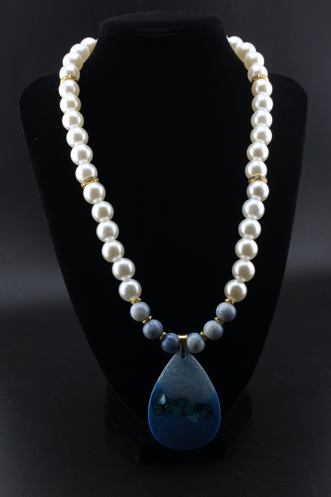 Blue Lagoon Teardrop Necklace